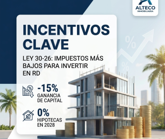 Incentivos de la Ley 30-26 al Sector Inmobiliario
