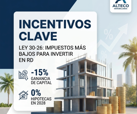 Incentivos de la Ley 30-26 al Sector Inmobiliario